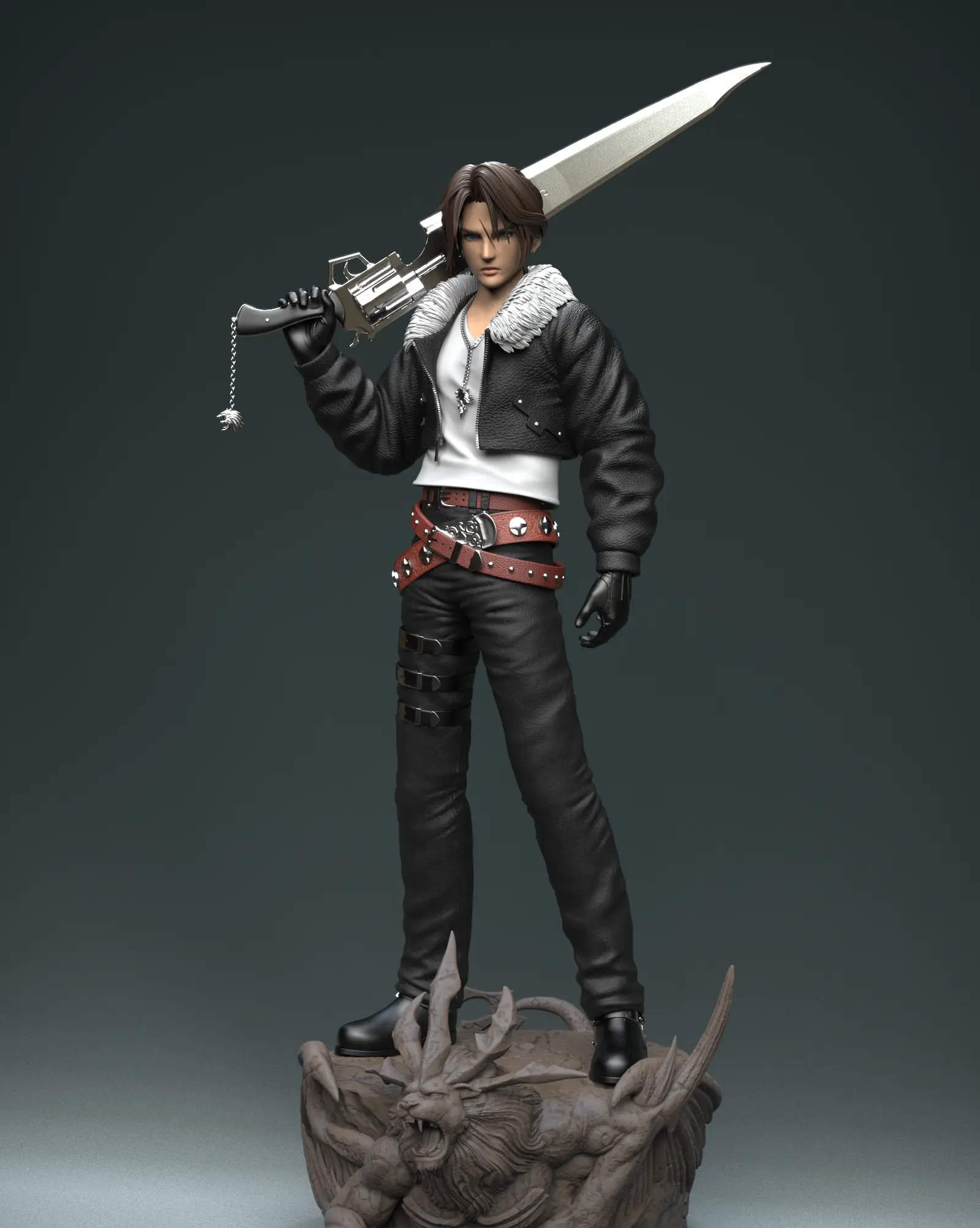Solar Studio - Final Fantasy Squall FF8 Statue(GK)