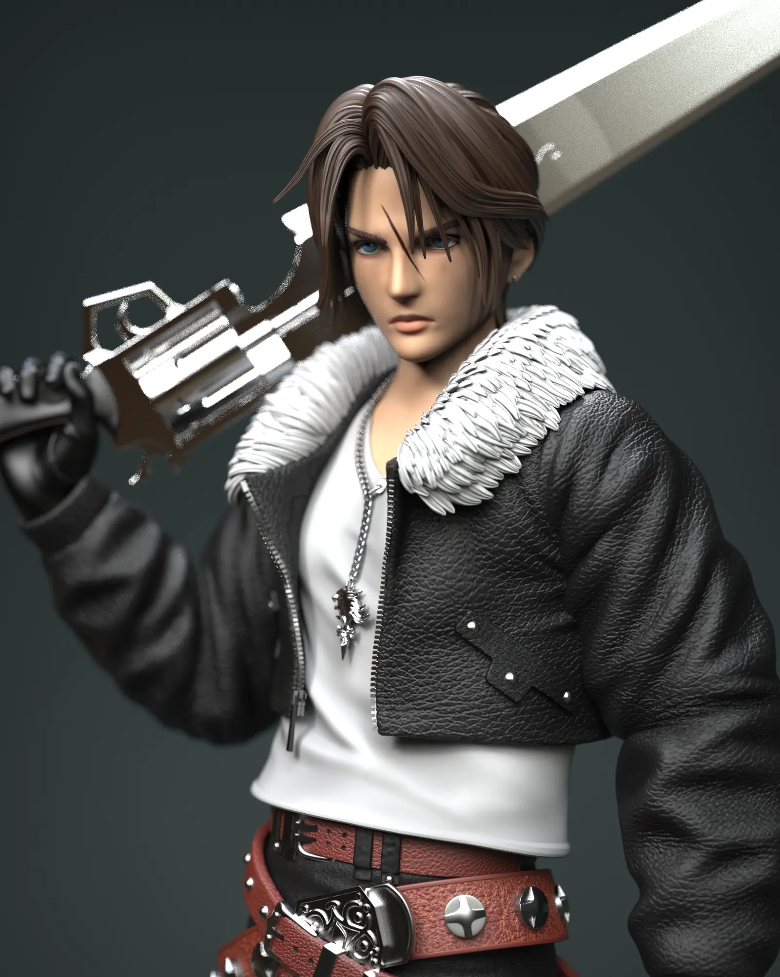 Solar Studio - Final Fantasy Squall FF8 Statue(GK)