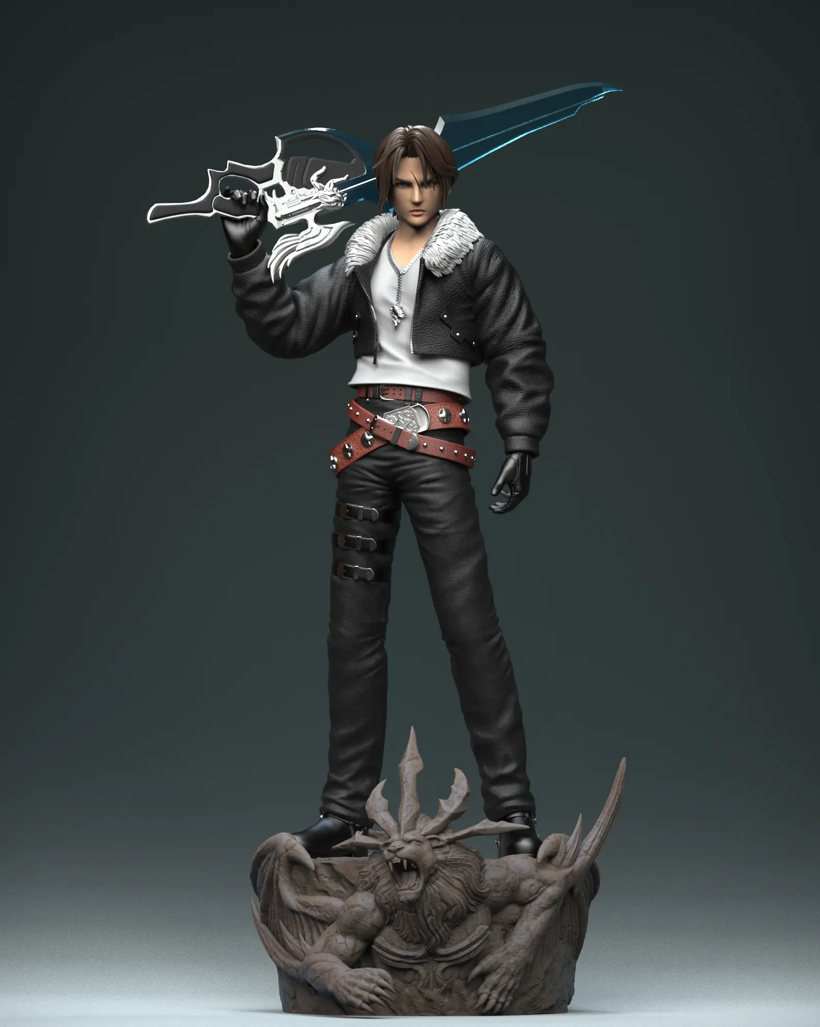 Solar Studio - Final Fantasy Squall FF8 Statue(GK)