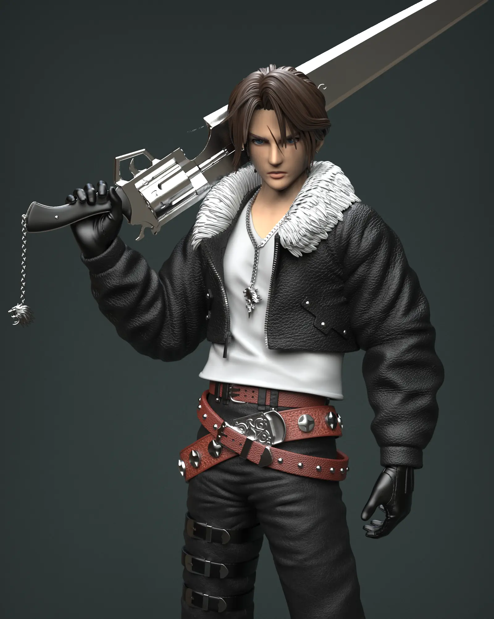 Solar Studio - Final Fantasy Squall FF8 Statue(GK)