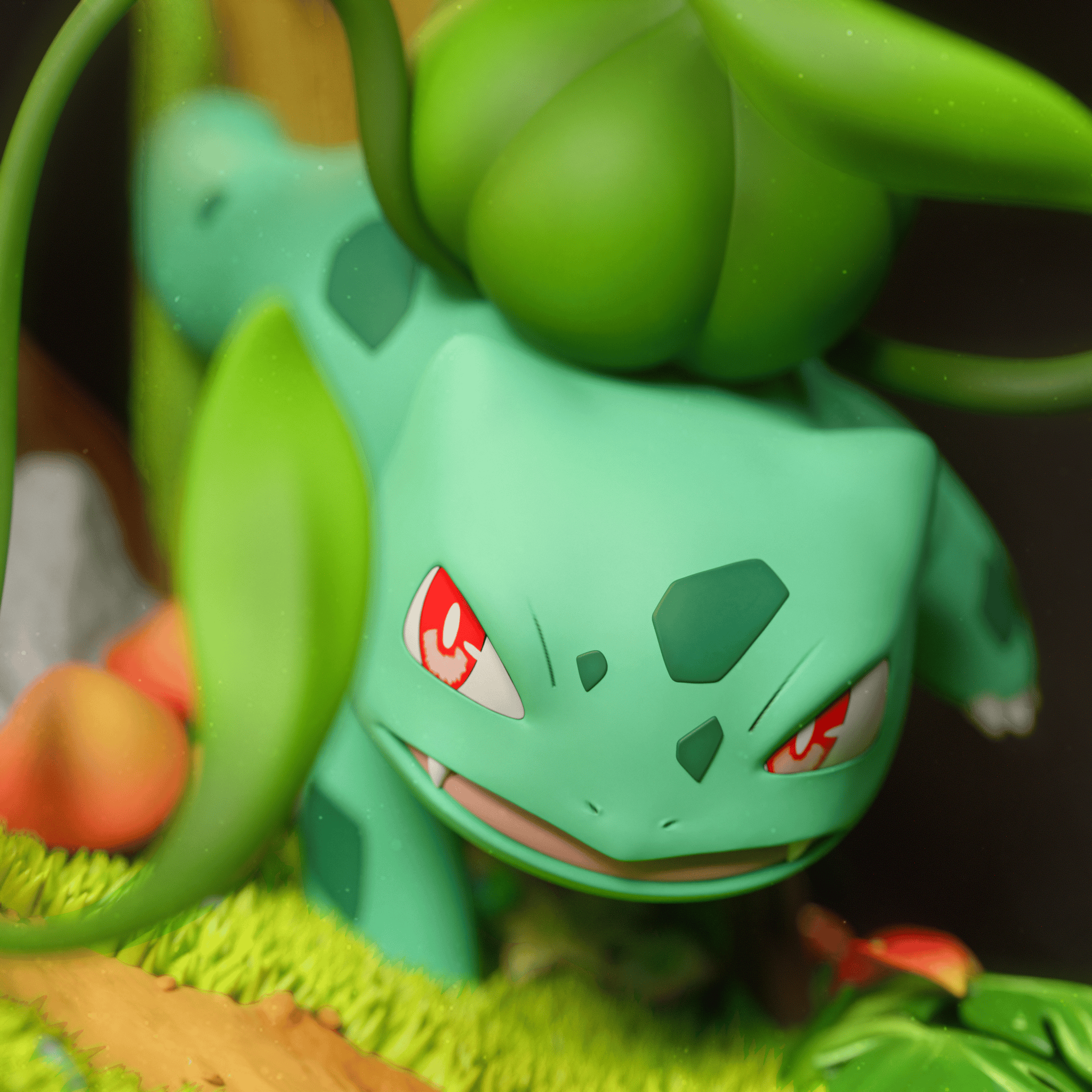 Pokemon Ash Diorama & Red Diorama Statue (GK)-Black Swan Collectibles