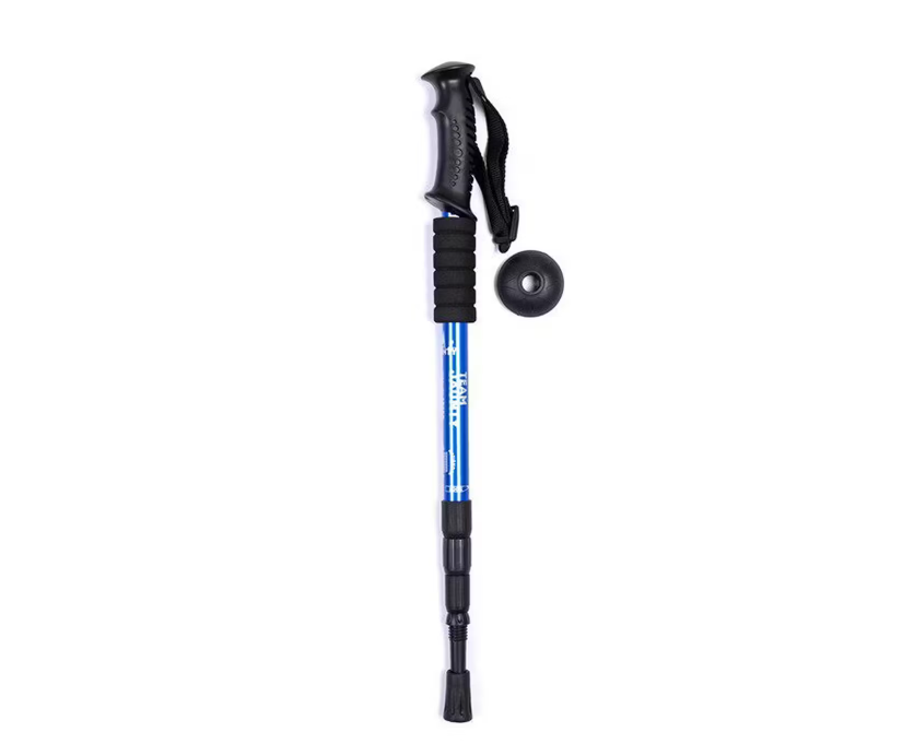 TREKOLOGY Trek-Z Cork Handle Trekking Poles – Collapsible Ultralight 7075 Aluminum Hiking Poles, Folding Walking Sticks for Seniors, Men & Women (2pc Pair)