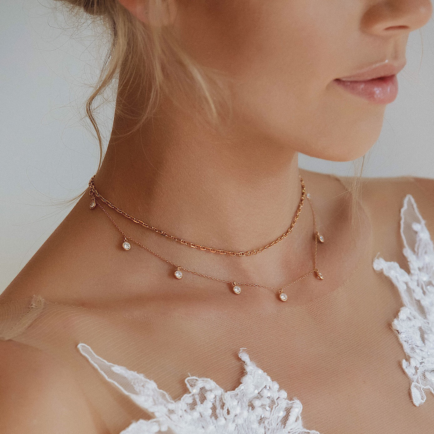 Dangle 18K Rose Gold Plated Choker | Mix Mix Style [Hot Seller]-Mix MIx Style