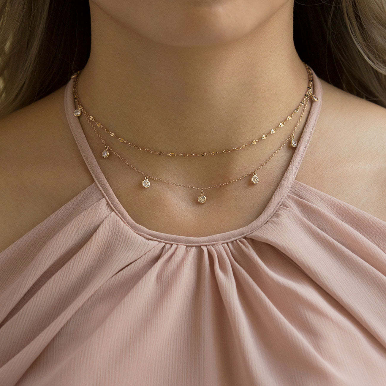 Dangle 18K Rose Gold Plated Choker | Mix Mix Style [Hot Seller]-Mix MIx Style
