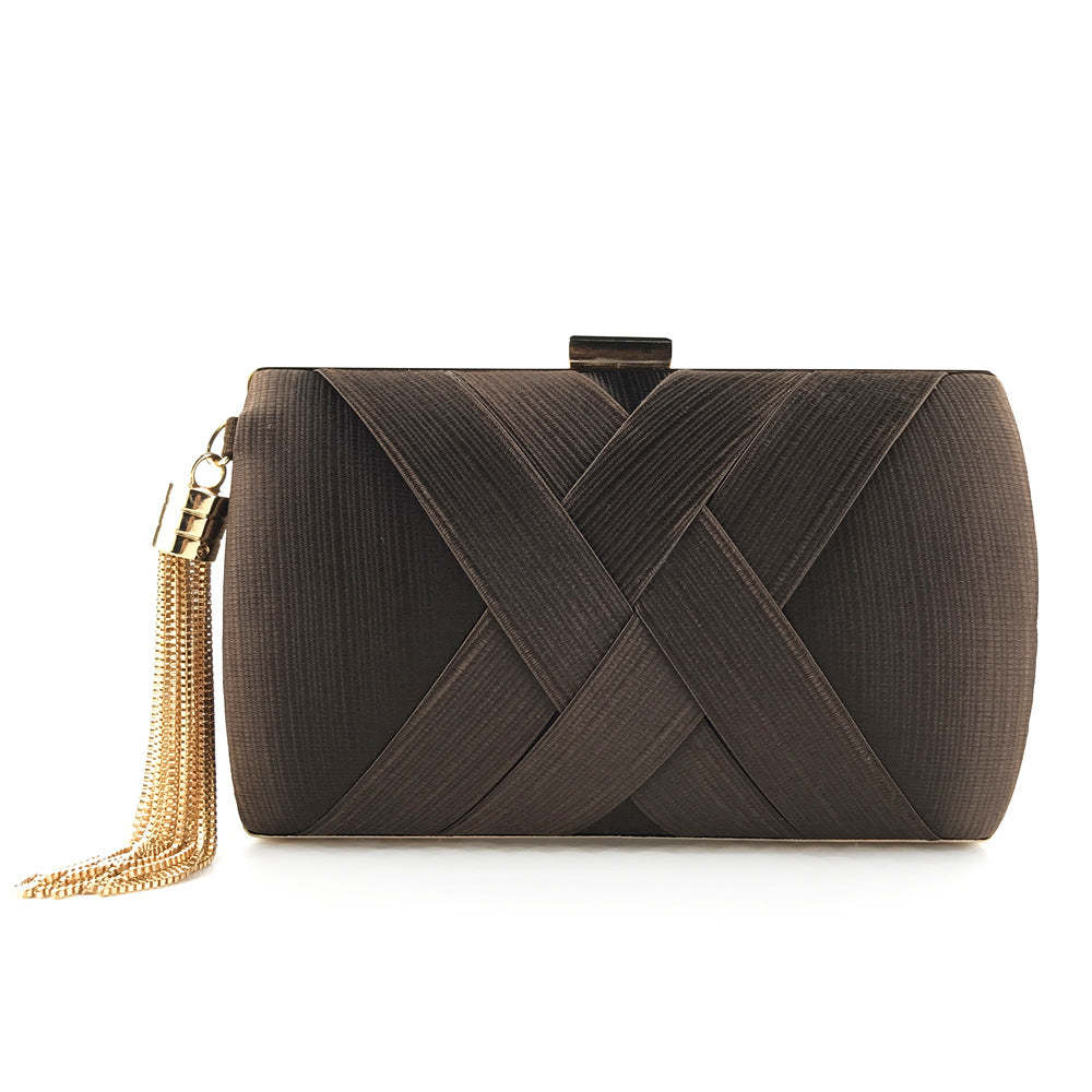 hand-held evening bag satin fashion fringed dress bridal  Handbags & Evening Bags | Mix Mix Style [Hot Seller]-Mix MIx Style