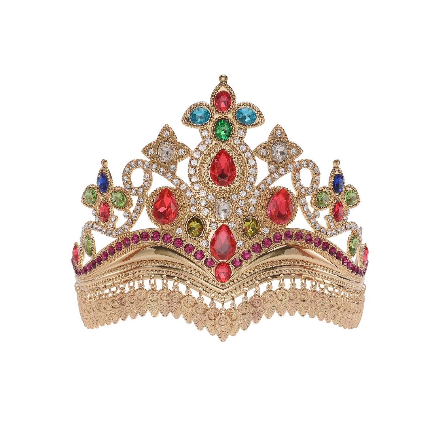 Multicolor Tassel Moissanite Diamonds 18k White Gold Plated Luxury Wed