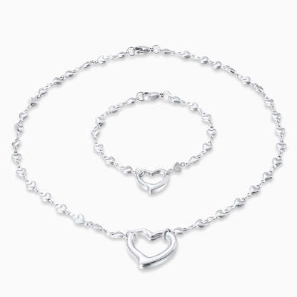 Vintage Lust Heart Pendant Jewelry Set | Mix Mix Style-Mix MIx Style
