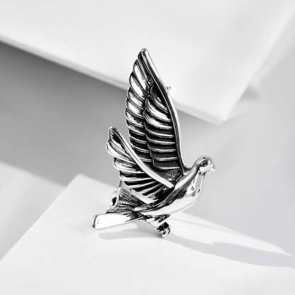 Wholesale temperament pigeon brooch peace dove pin Korean temperament fashion cross-border suit jacket clothing accessories-Mix MIx Style