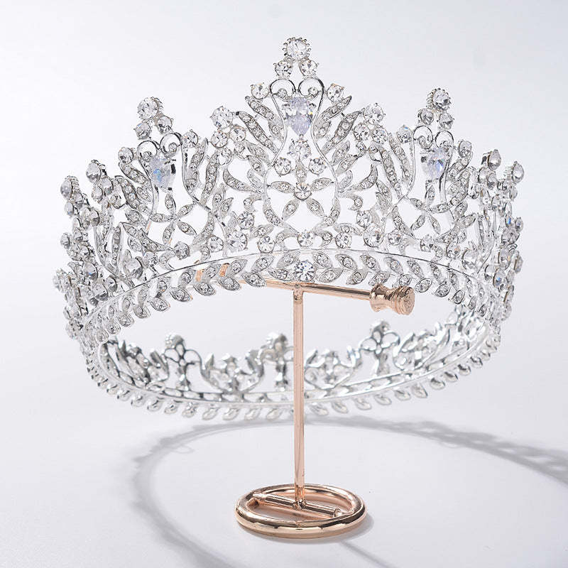 Embellished White Moissanite Diamonds 18k White/Rose Gold Plated Luxur