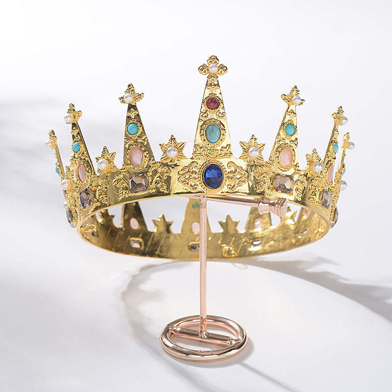 Classic Multicolor Moissanite Diamonds 18k Vermeil Gold Plated Birthda