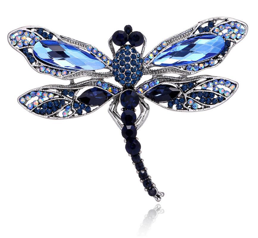 Cross-border hot-selling brooches European and American high-end dragonfly brooches retro classic animal brooches clothing accessories wholesale-Mix MIx Style