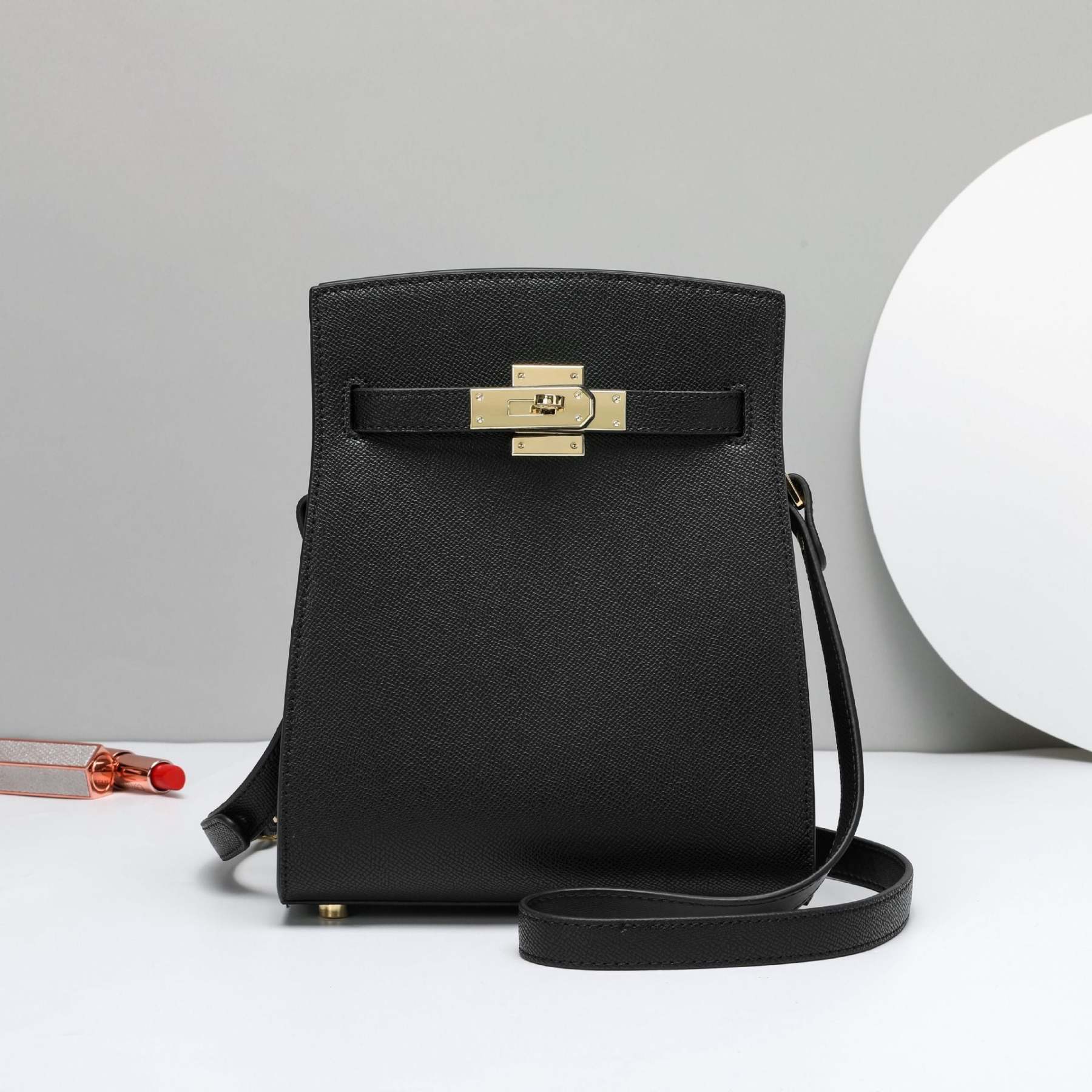 2024 new cowhide palm pattern cross pattern Kelly bag genuine leather women's bag shoulder crossbody bag factory direct sales-Mix MIx Style