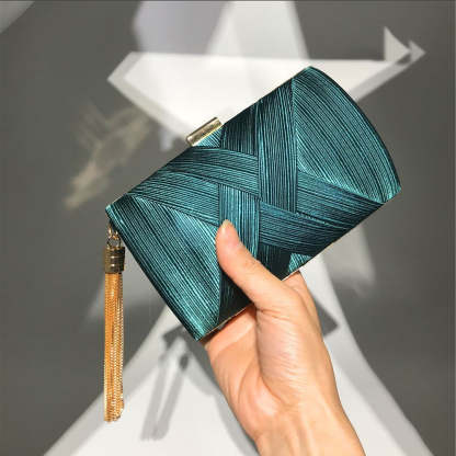 hand-held evening bag satin fashion fringed dress bridal  Handbags & Evening Bags | Mix Mix Style [Hot Seller]-Mix MIx Style
