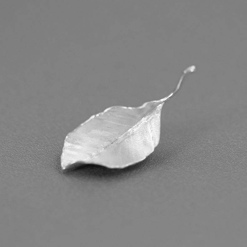Looking for original autumn leaves sterling silver jewelry leaf brooch French literary romantic elegant niche design high-end-Mix MIx Style