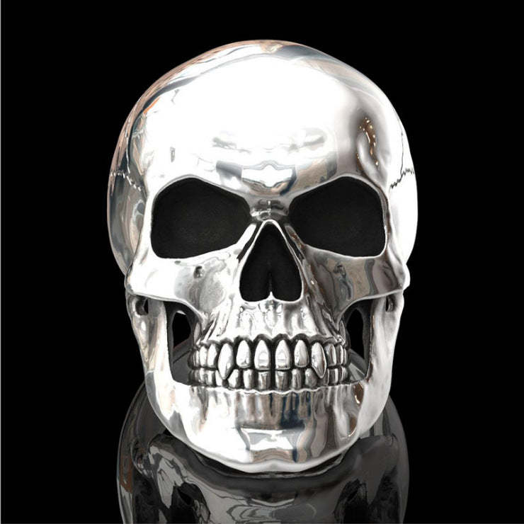 Skull 3D Punk 18k White Gold Plated Personality Chunky Ring | Mix Mix 