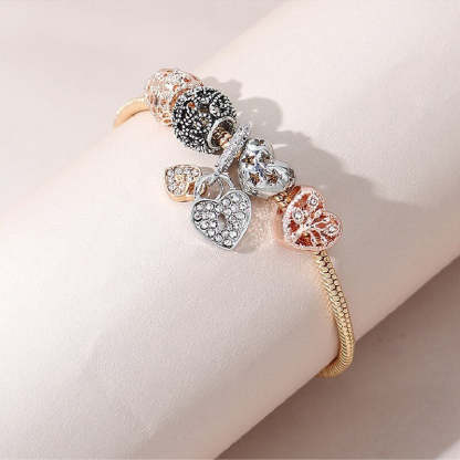 Heart Shaped Tree Of Life Bracelet 18k Gold Plated | Mix Mix Style [Hot Seller]-Mix MIx Style