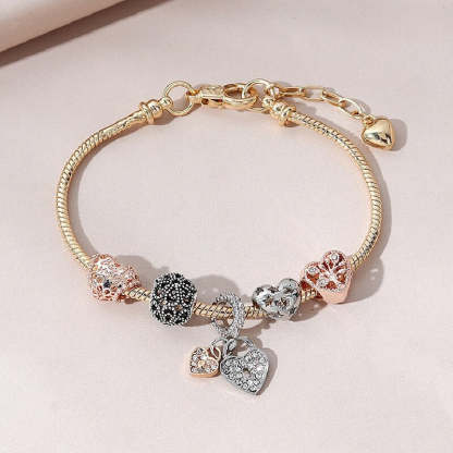 Heart Shaped Tree Of Life Bracelet 18k Gold Plated | Mix Mix Style [Hot Seller]-Mix MIx Style
