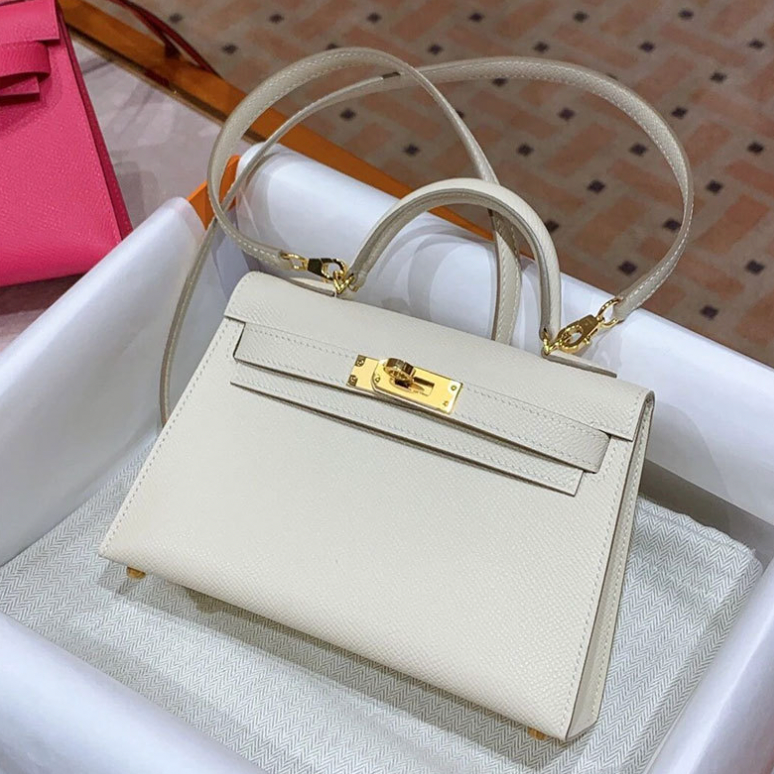 new trendy mini women's bag leather bag  Kelly bag shoulder messenger small bag | Mix Mix Style [Hot Seller]-Mix MIx Style