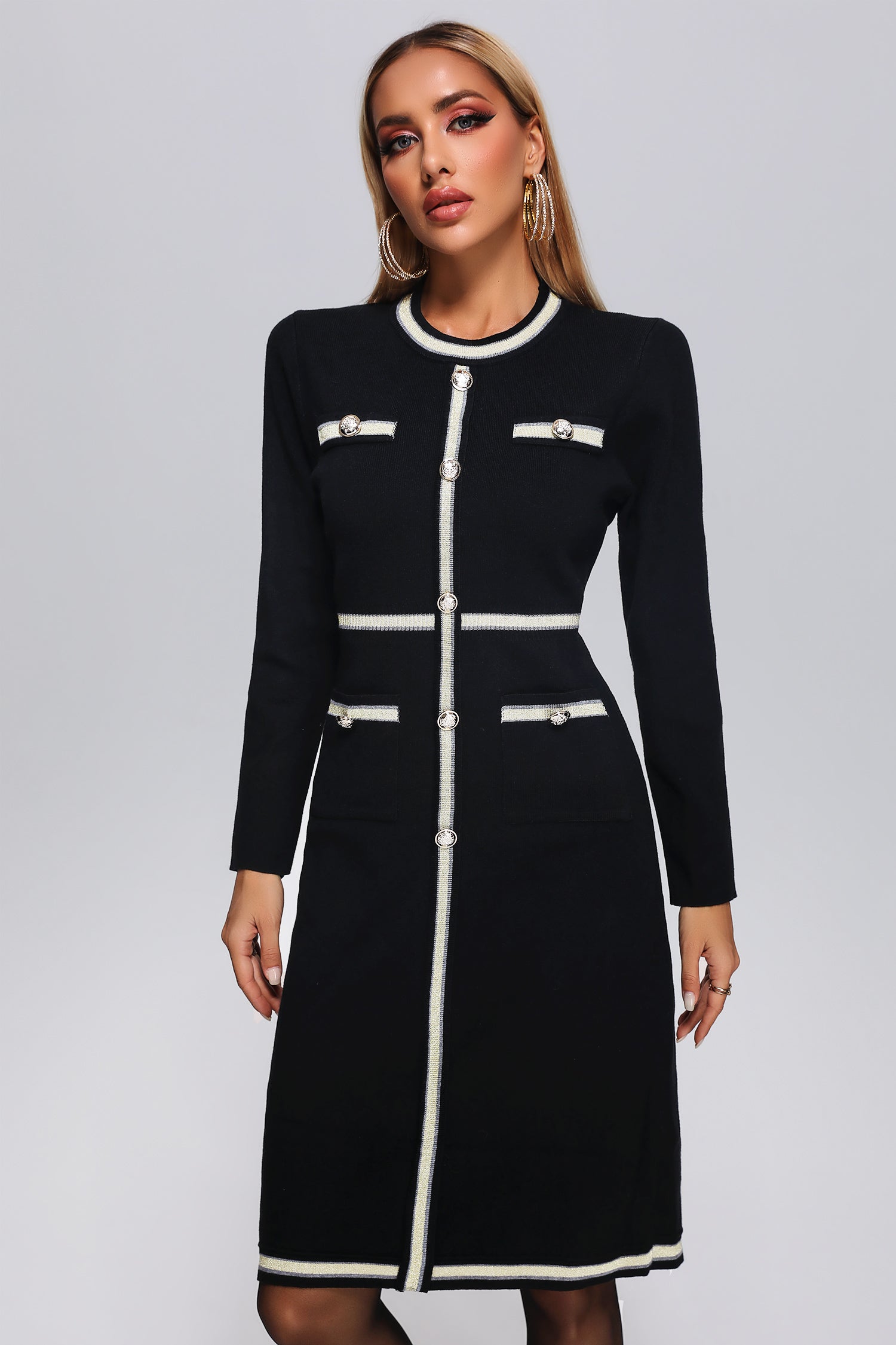 Magdalena Midi Knit Dress-Mix MIx Style