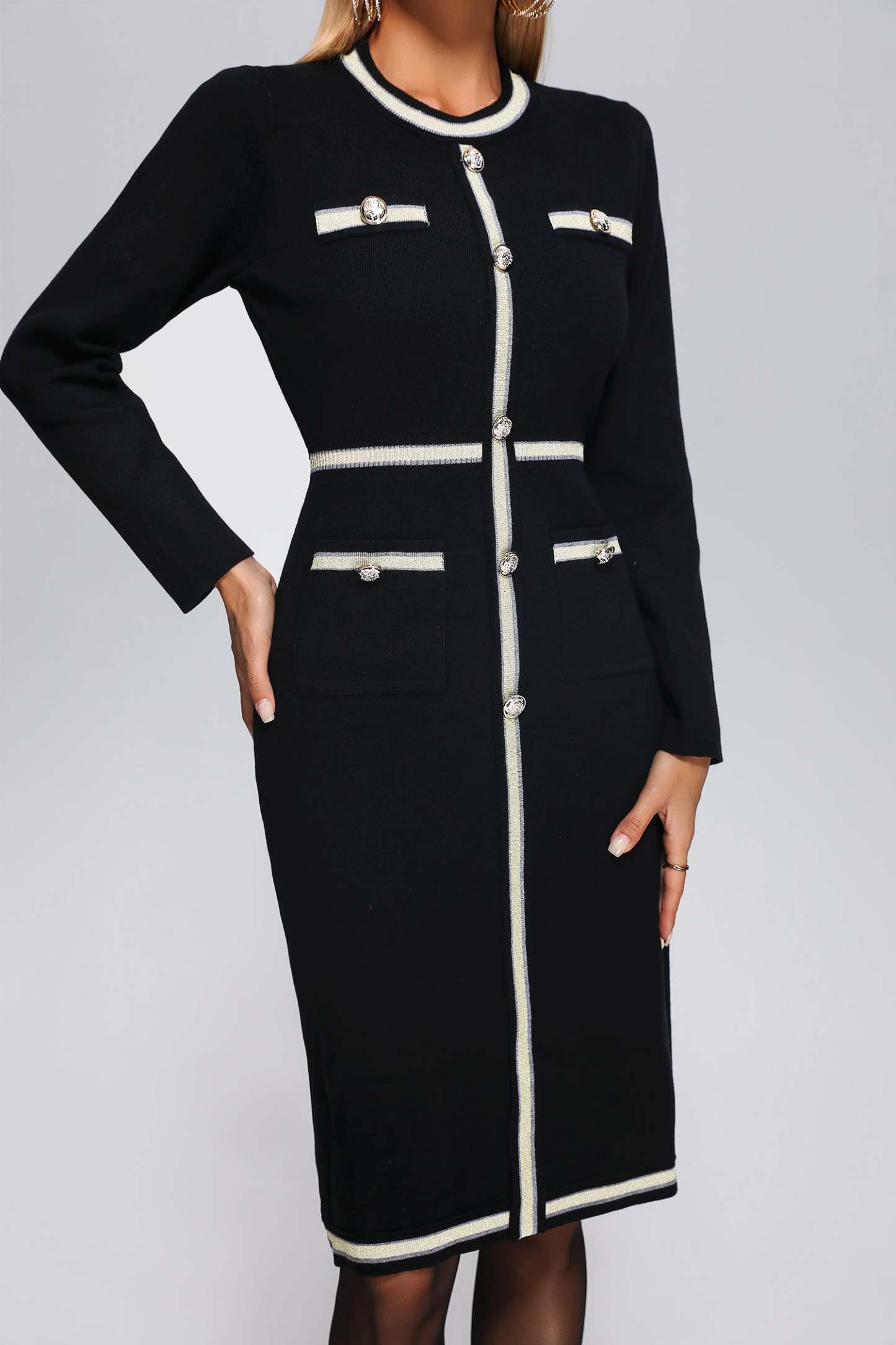 Magdalena Midi Knit Dress-Mix MIx Style