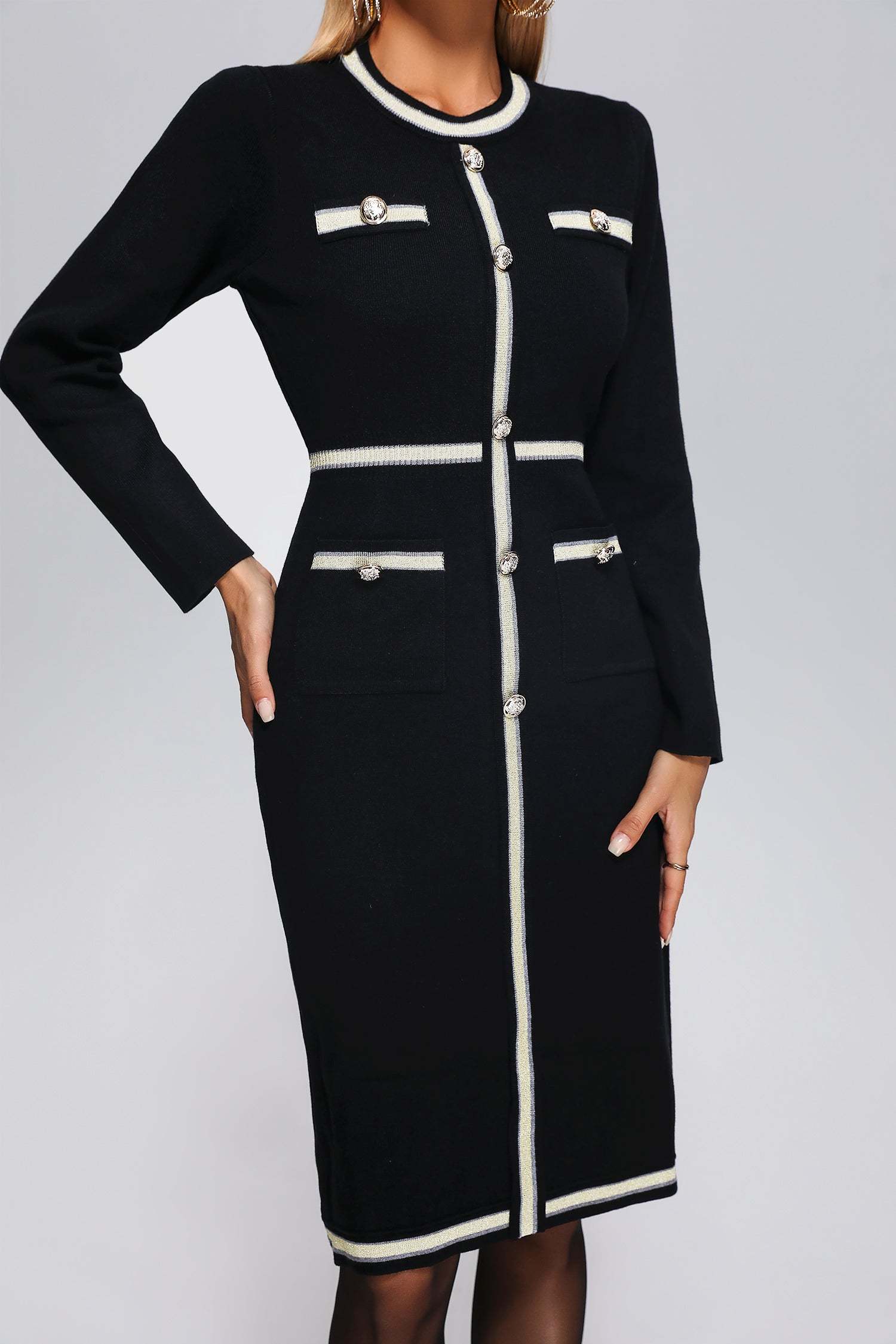 Magdalena Midi Knit Dress-Mix MIx Style