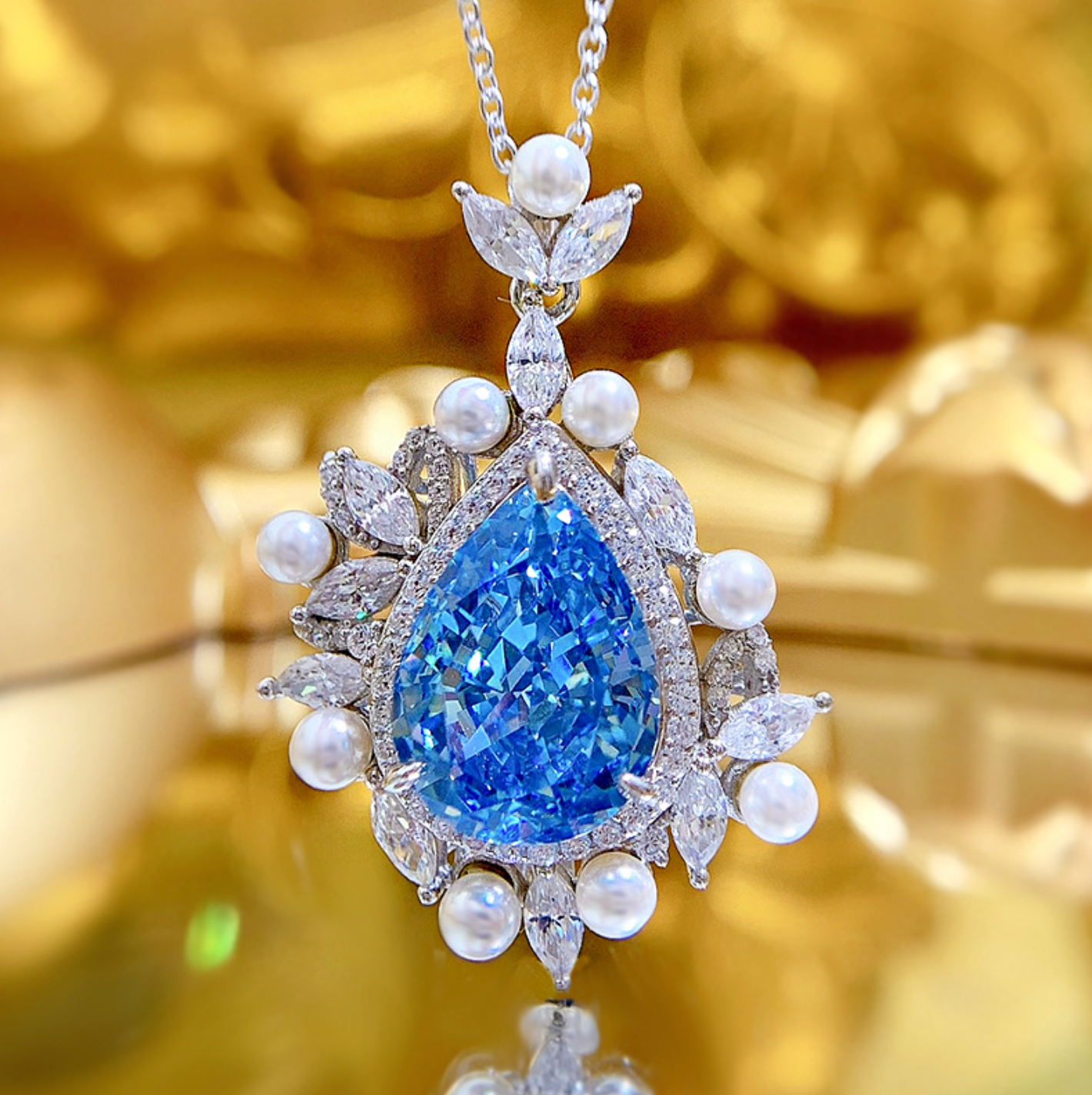 Moissanite Pink And Blue Diamond Ring  Wedding Ring  Mix Mix Style [Hot Seller]-Mix MIx Style