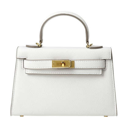 new trendy mini women's bag leather bag  Kelly bag shoulder messenger small bag | Mix Mix Style [Hot Seller]-Mix MIx Style