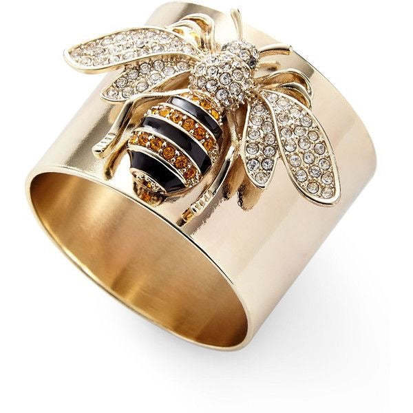 Yellow Bee Trendy Micro Moissanite Diamond 18k White Gold Plated Luxur