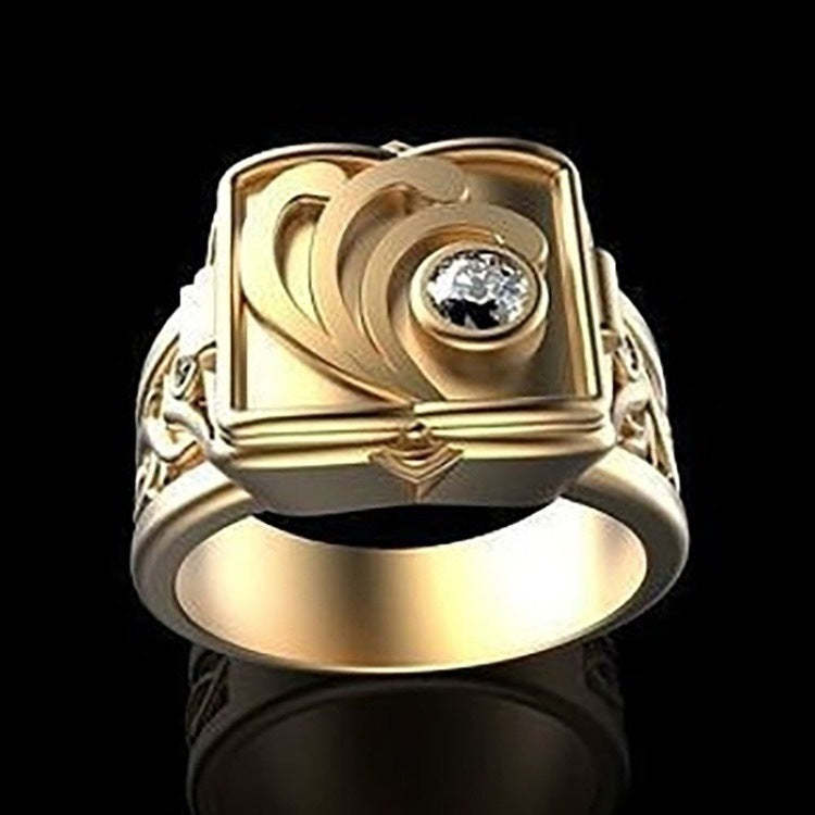Box Flib Carved Moissanite Diamond 18k White Gold Plated Luxurious Ret