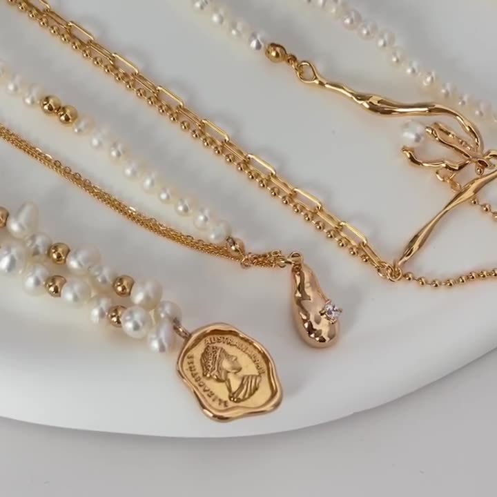 Akoya Pearl sterling silver necklace 925 silver women's necklace Vintage | Mix Mix Style [Hot Seller]-Mix MIx Style