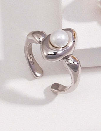 Classic Sterling Silver and Akoya Pearl Rings | Mix Mix Style-Mix MIx Style
