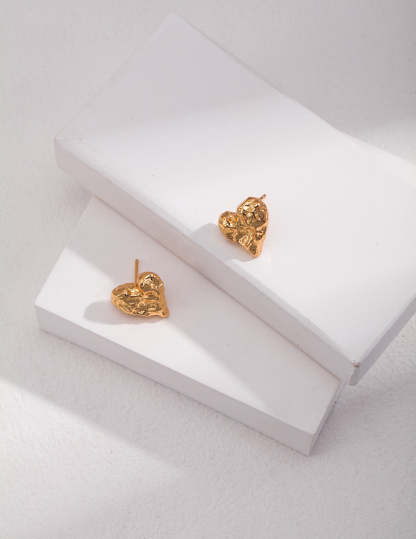 Sterling Silver Love Heart Earrings | Mix Mix Style-Mix MIx Style