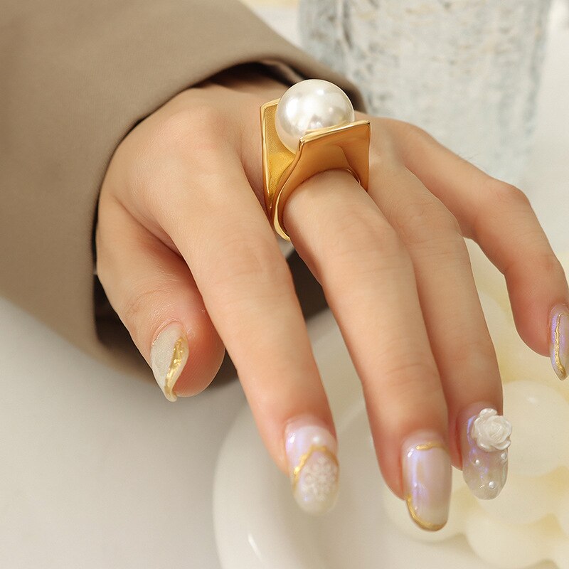 Y Shaped 18k Gold Plated with Akoya Pearl | Mix Mix Style [Hot Seller]-Mix MIx Style
