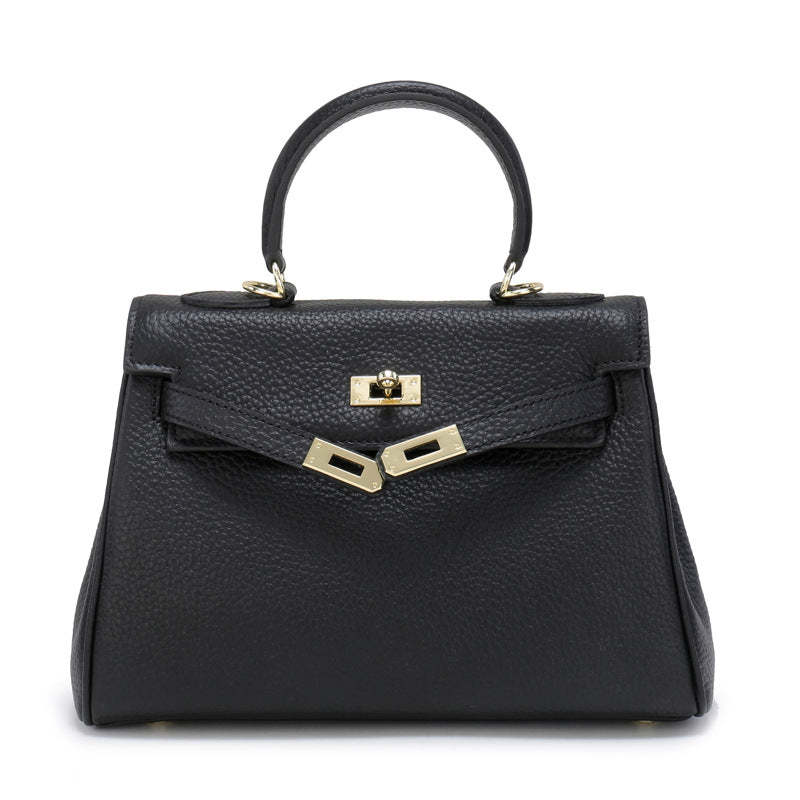 2023 new top layer cowhide genuine leather Kelly bag shoulder crossbody handbag women's bag factory direct sales-Mix MIx Style