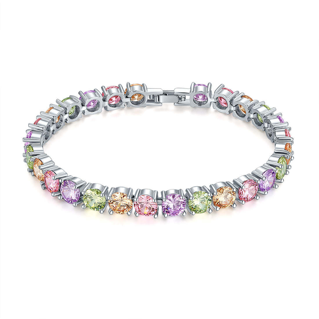 Colorful black - red - green Embellished Round Cut Moissanite Diamonds