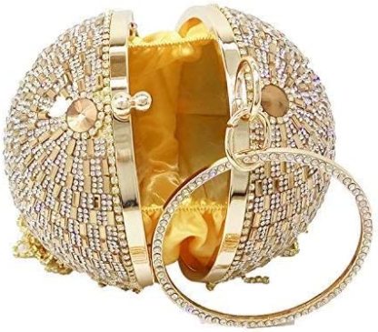 Dazzling Crystal Tassel Women Evening Bag Round Wedding Cocktail Wristlets Handbag Purse | Mix Mix Style [Hot Seller]-Mix MIx Style