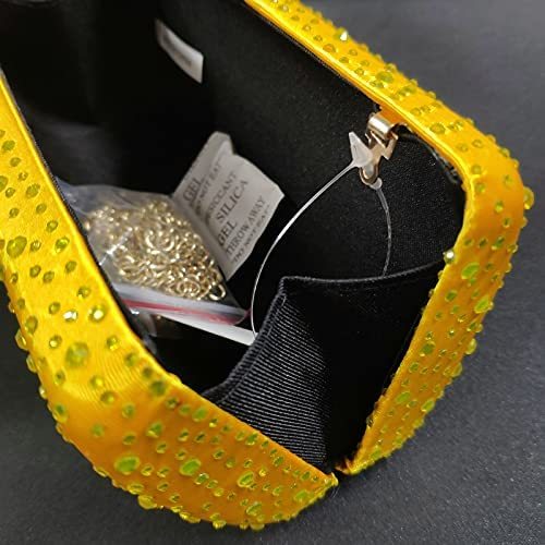 Elegant Women Crystal Clutch Evening Bags Wedding Cocktail Box Handbag Purse | Mix Mix Style [Hot Seller]-Mix MIx Style