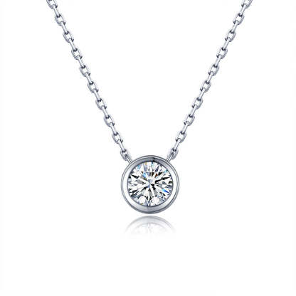 Moissanite Diamond  S925 Sterling Silver Necklace | Mix Mix Style [Hot Seller]-Mix MIx Style