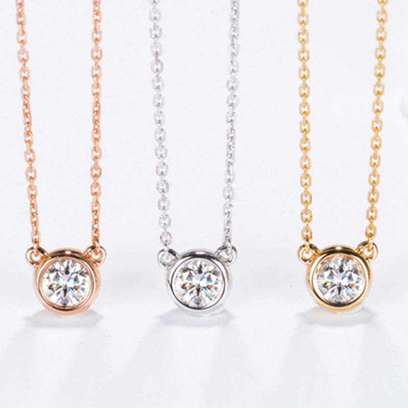 Moissanite Diamond  S925 Sterling Silver Necklace | Mix Mix Style [Hot Seller]-Mix MIx Style