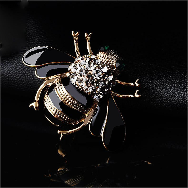 Cross-border hot-selling brooch, corsage, cute, fashionable and exquisite, dripping oil bee corsage, pin, clothing accessories-Mix MIx Style