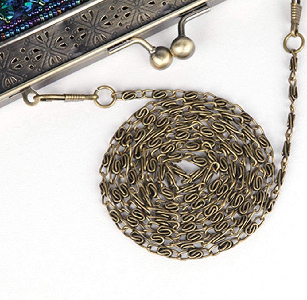 Vintage Sequin Peacock Clutch Bag, Antique Beaded Evening Handbag Clutch Bags, Turquoise Eye Clutches Bag  | Mix Mix Style [Hot Seller]-Mix MIx Style