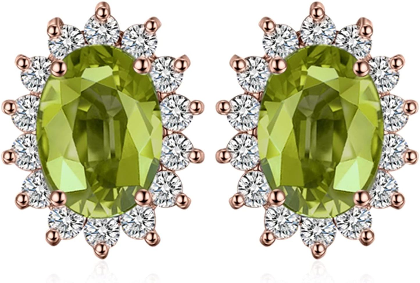 Vintage Moissanite Emerald Ruby Stud Earrings 14k Gold Plated 925 Sterling Silver Earrings | Mix Mix Style [Hot Seller]-Mix MIx Style