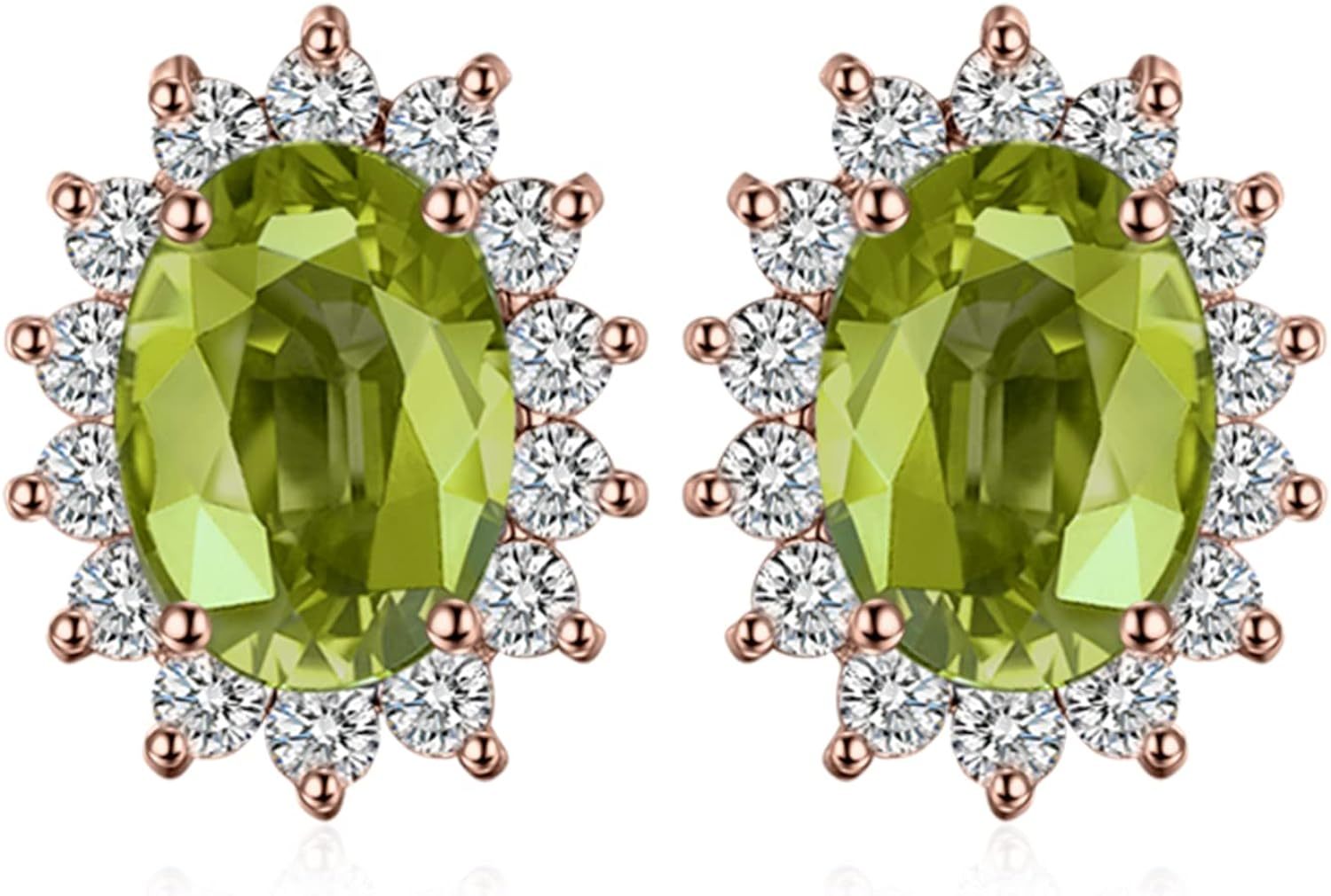 Vintage Moissanite Emerald Ruby Stud Earrings 14k Gold Plated 925 Sterling Silver Earrings | Mix Mix Style [Hot Seller]-Mix MIx Style