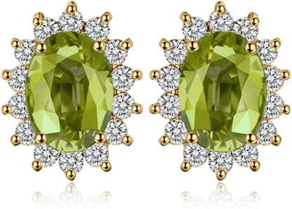 Vintage Moissanite Emerald Ruby Stud Earrings 14k Gold Plated 925 Sterling Silver Earrings | Mix Mix Style [Hot Seller]-Mix MIx Style