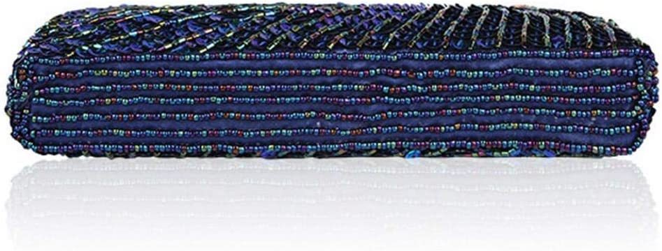 Vintage Sequin Peacock Clutch Bag, Antique Beaded Evening Handbag Clutch Bags, Turquoise Eye Clutches Bag  | Mix Mix Style [Hot Seller]-Mix MIx Style