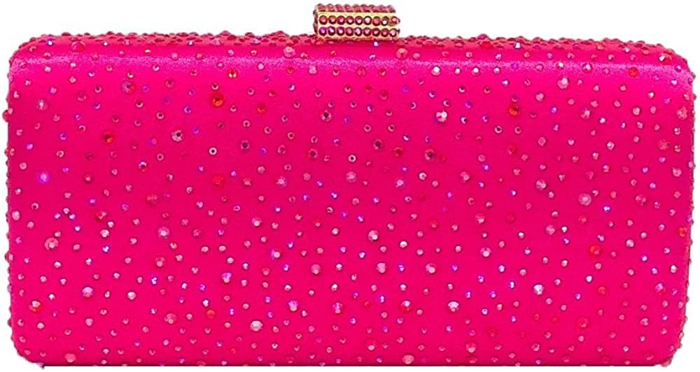 Elegant Women Crystal Clutch Evening Bags Wedding Cocktail Box Handbag Purse | Mix Mix Style [Hot Seller]-Mix MIx Style