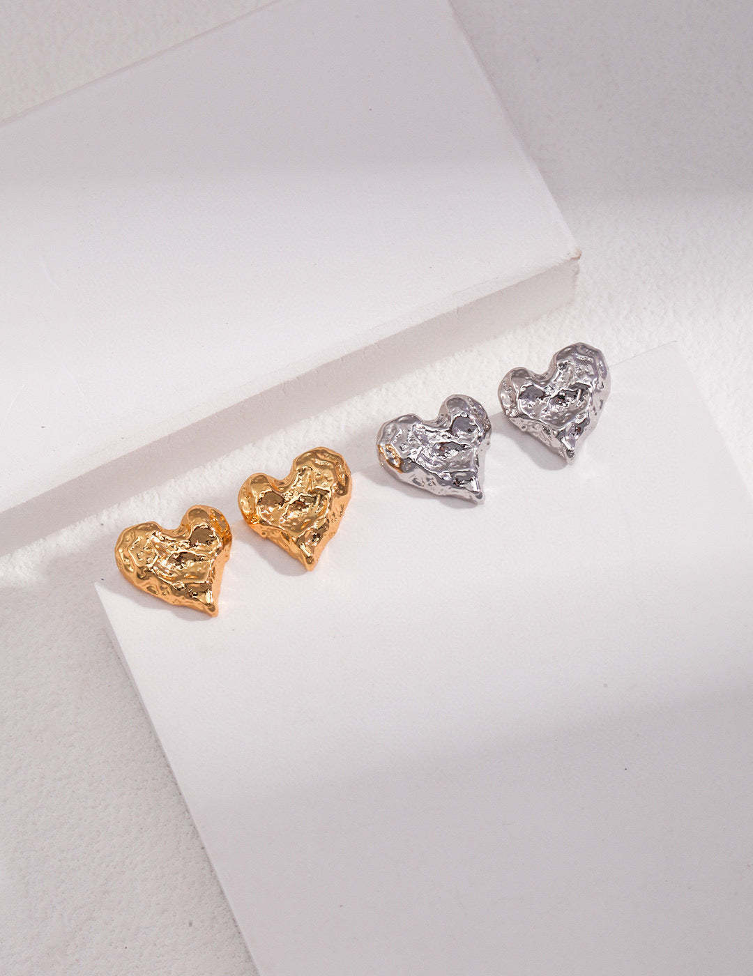 Sterling Silver Love Heart Earrings | Mix Mix Style-Mix MIx Style