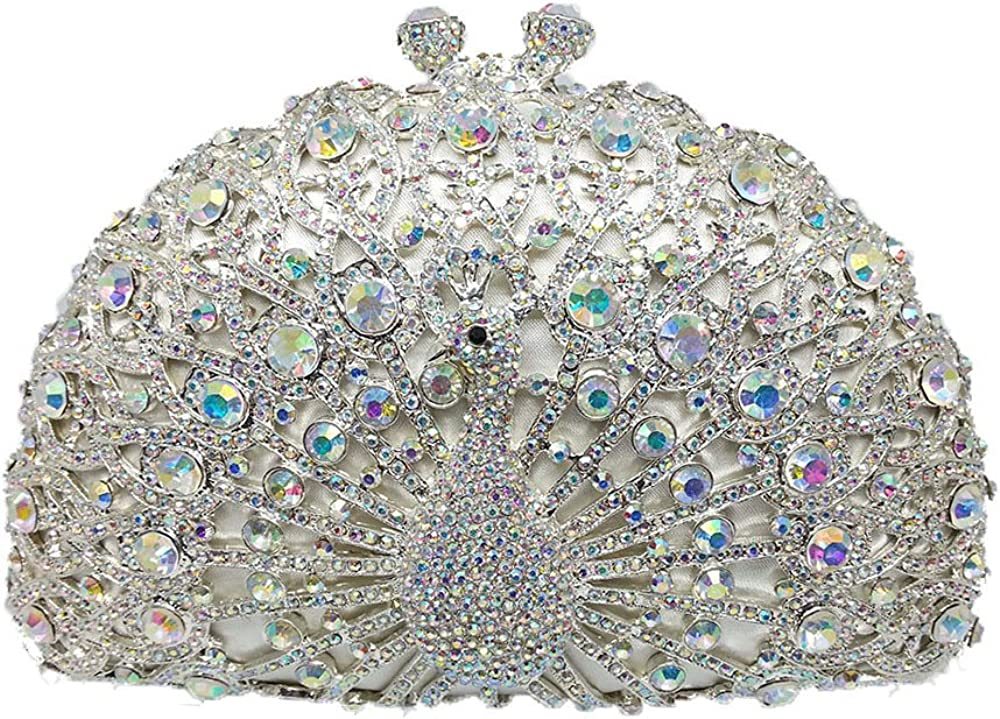 Elegant Crystal Clutches For Women Peacock Clutch Bag Evening Purses and Handbags | Mix Mix Style [Hot Seller]-Mix MIx Style