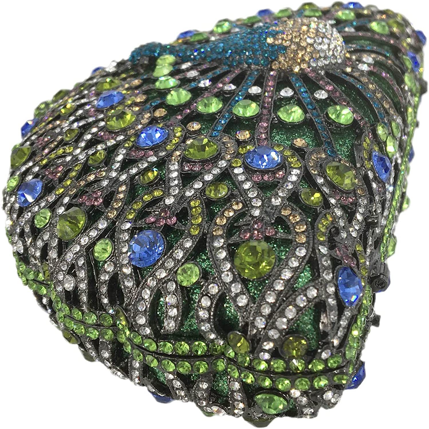 Elegant Crystal Clutches For Women Peacock Clutch Bag Evening Purses and Handbags | Mix Mix Style [Hot Seller]-Mix MIx Style