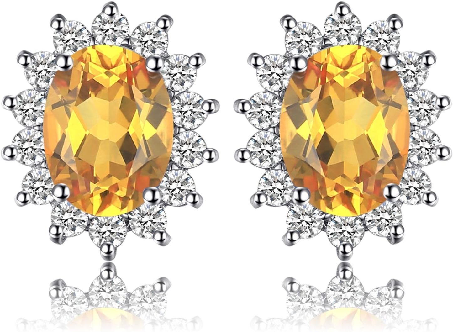 Vintage Moissanite Emerald Ruby Stud Earrings 14k Gold Plated 925 Sterling Silver Earrings | Mix Mix Style [Hot Seller]-Mix MIx Style